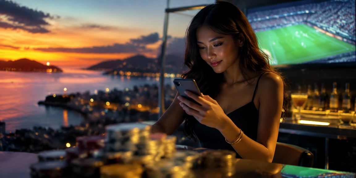Pemain pertaruhan bola sepak di Kota Kinabalu dalam suasana hiburan Malaysia